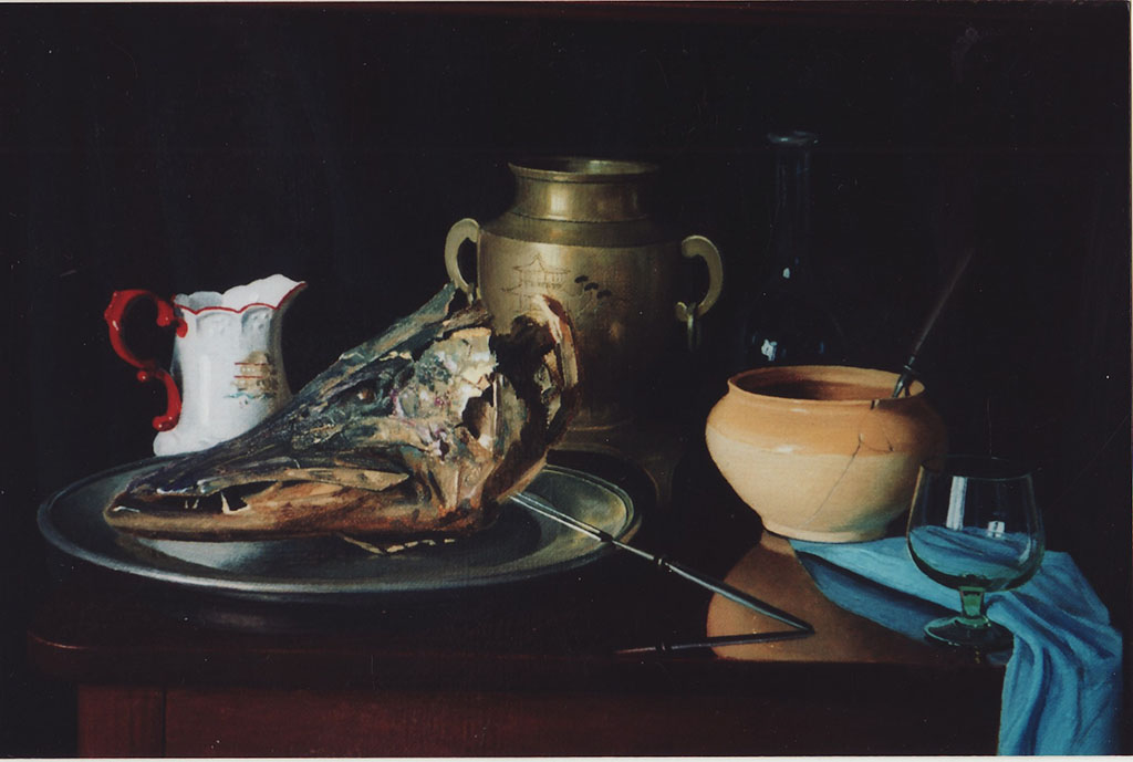 «Натюрморт із головою щуки». 2004. Полотно, олія